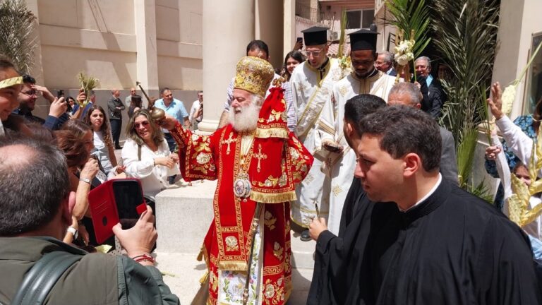 Η Κυριακή των Βαΐων στον Ιερό Ναό Παμμεγίστων Ταξιαρχών στο Κάιρο