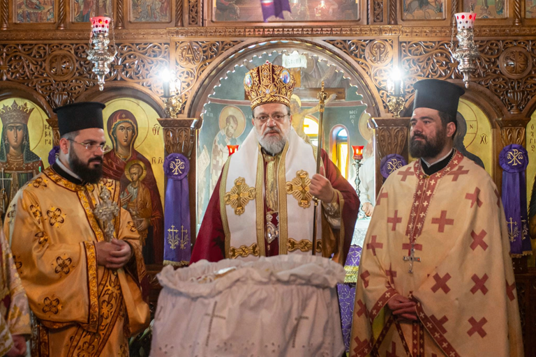 Ο Μητροπολίτης Μεσσηνίας στην Αγία Βαρβάρα Καλαμάτας