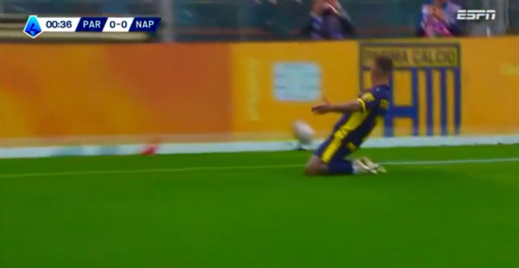 Πάρμα – Νάπολι: Απίθανο γκολ του Στρεφέτσα στα 33 δευτερόλεπτα! (video)