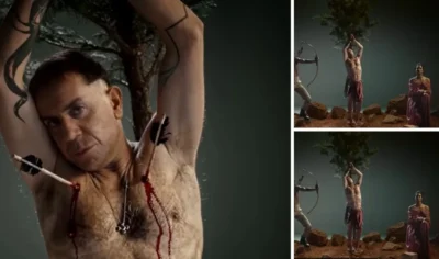 Γιώργος Μαζωνάκης: Η εμφάνιση, έκπληξη ως “Εσταυρωμένος” στο νέο του βίντεο κλιπ “Επιπτώσεις” (Βίντεο)