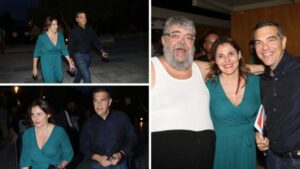 Αλέξης Τσίπρας και Μπέττυ Μπαζιάνα στο Ηρώδειο: Παρακολούθησαν τη “Λυσιστράτη” του Σταμάτη Κραουνάκη (Εικόνες)