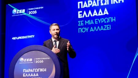 Νίκος Ανδρουλάκης στον ΣΕΒ: “Είμαστε το μόνο κόμμα με στόχο την ανάκαμψη της παραγωγικότητας της εργασίας”