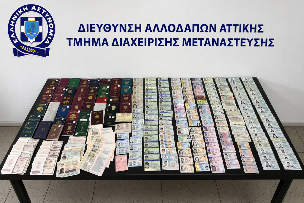 Κάτω Πατήσια: Ξήλωσαν «εργοστάσιο» πλαστών διαβατηρίων – Η λεία υπερβαίνει τις 200.000 ευρώ