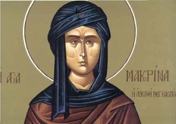 19 Ιουλίου – Γιορτή σήμερα: Οσία Μακρίνα αδελφή του Μεγάλου Βασιλείου