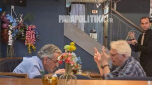 Γεύμα Σαμαρά με Τσιούτσια σε γνωστό εστιατόριο του Κολωνακίου