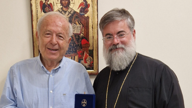 Εθιμοτυπική επίσκεψη του πρώην Υπουργού Χρήστου Μαρκογιαννάκη στον Μητροπολίτη Κυδωνίας