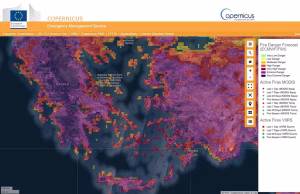 Ενεργοποιήθηκε η Υπηρεσία Copernicus για την χαρτογράφηση πυρόπληκτων περιοχών της Αχαΐας