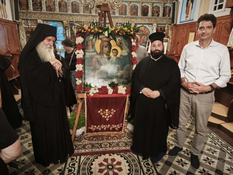 Η υποδοχή της Εικόνας της Παναγίας της “Πορταϊτισσας” στον Ι.Ν. Αγίου Νικήτα Λευκάδος